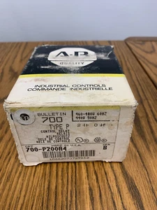 Relé de alta resistencia A-B 700-P200A4 "Nuevo" tipo P 460-480Hz 2 SIN "¡ENVÍO RÁPIDO!" - Imagen 1 de 8