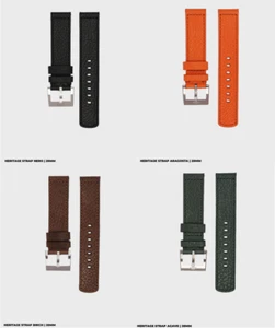 Fortis Heritage Lederband 20mm, verschiedene Farben. - Bild 1 von 23