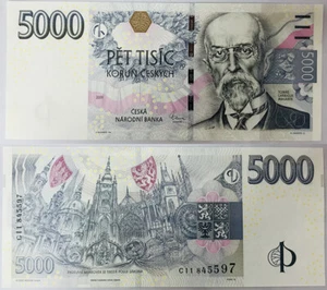 Czech Republic 5000 Korun 2009 P 27 UNC - Picture 1 of 1