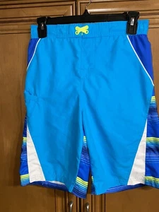 EC BLUE boys XL 14/16 swimming trunks bathing suite up to 30" waist 20" L - Picture 1 of 3