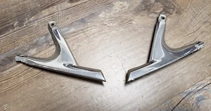 1976 AMC Pacer X Lt & Rt front upper door trim moldings oem chrome - Picture 1 of 7