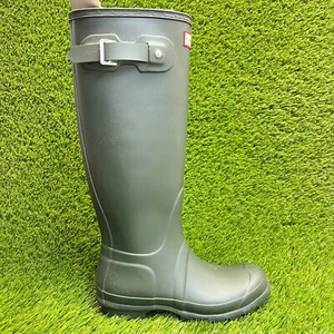 Hunter Original Tall Womens Size 6 Green Outdoor Waterproof Knee High Rain Boots - Picture 1 of 11