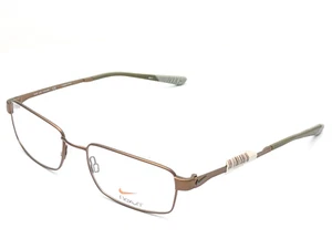 Nike Flexon 4272 242 Rectangle Satin Walnut Mens Eyeglasses 55mm - Picture 1 of 7