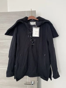 BNWT ACNE STUDIOS Moon Lambswool with real shearling split hoodie jacket S M - Picture 1 of 21