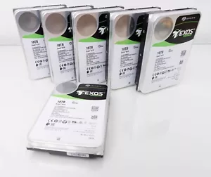 Seagate Exos X18 18TB Festplatte SATA ST18000NM000J 6x verfügbar - 108TB ! - Bild 1 von 9