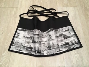  Religious peace love waitress waist Half apron 3 pocket restaurant - Picture 1 of 4
