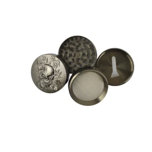 Metall Grinder 4-teilig, 51 mm, Silber - Bild 1 von 4