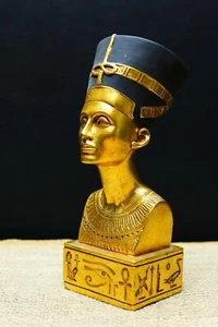 Terrible pieza de la reina Nefertiti, cabeza de la reina Nefertiti, reina egipcia - Imagen 1 de 5