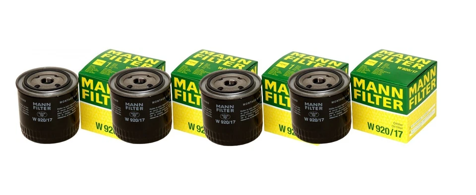 Juego de 4 filtros de aceite de motor Mann para Chrysler Dodge Ford Jeep Mitsubishi Volvo Foto 1 de 1