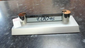 Portatarjetas de visita digital de acero inoxidable ejecutivo para reloj de escritorio - Imagen 1 de 7