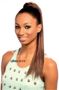 CHERISH SYNTHETIC DRAWSTRING LONG HAIR PONYTAIL YAKY STRAIGHT 18 INCH - Picture 1 of 15