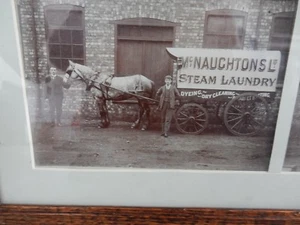 McNaughton Steam Laundry in Bishopton Lane Stockton, AMAZING PAIR OF 1900 PHOTOS - Picture 1 of 8