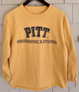 Vtg ADIDAS University of Pittsburgh Swimming & Diving Shirt, PITT PANTHERS - Picture 1 of 6