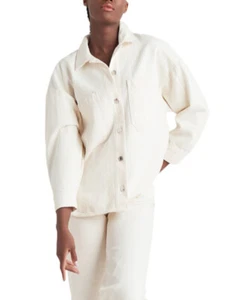 Nastro nero donna cotone a due tasche (bianco spento, medio) - Foto 1 di 3