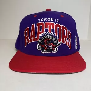 Toronto Raptors Mens Hat Cap Snap Back NBA Classic Spell Out Logo Mitchell Ness - Picture 1 of 16