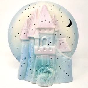 Vintage Shoebridge Keramik Nachtlicht Sternennachtschloss Fantasy Soft Pastell *lesen - Bild 1 von 24