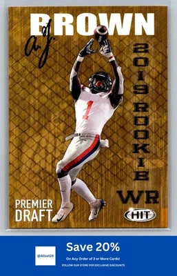 2019 SAGE HIT #34 A.J. Brown Ole Miss Rebels AB1 - Image 1 of 2