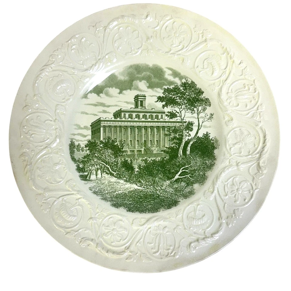 Plato conmemorativo del centenario de Wedgwood Inglaterra 1936 Wesleyan College para mujeres Foto 1 de 4