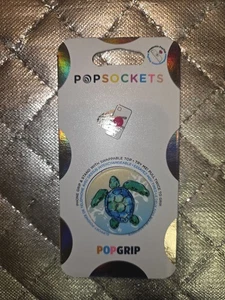 Popsockets Grip Stand w/ Swappable Top for Cell Phones Sea Turtle Tortuga - NEW - Picture 1 of 2