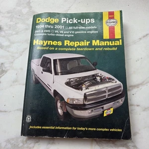 Manual de reparación Haynes 30041 Dodge Pick-Ups (1994-2001) V6 V8 V10 gas diésel   - Imagen 1 de 6