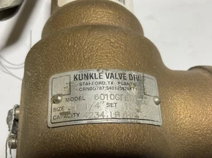 KUNKLE VALVE 6010GFE01-AM 150 Válvula de alivio de seguridad 1-1/4 - Imagen 1 de 6
