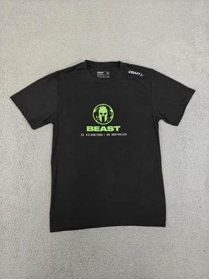 Camiseta deportiva Spartan Race Beast para hombre pequeña acabado artesanal obstáculos nueva Foto 1 de 4