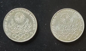 2 x 10 DM Silbermünze Olympiade / München 1972 Schöner Zustand - Bild 1 von 5