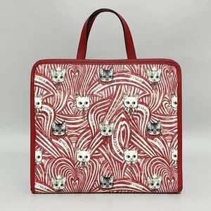 Gucci Higuchi Yuko Kids Cat Tote Shoulder Bag Red (, minor wear) - Picture 1 of 10