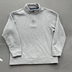 Brooks Brothers Pullover Herren mittelgrau Viertelreißverschluss Stehkragenpullover Strick - Bild 1 von 9