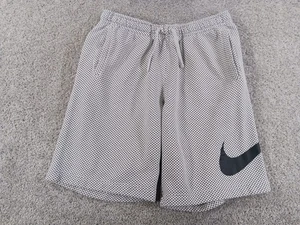 Pantalones Cortos Nike Grandes Para Hombre Gris Negro Lunares Mezcla de Algodón Cordón - Imagen 1 de 12