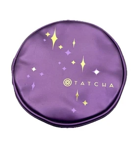 Bolsa de Maquillaje Cosmético Púrpura TATCHA Joyería Estuche de Viaje Redondo Bolsa de Belleza Acolchada - Imagen 1 de 9