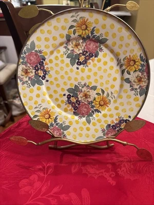Juego de 2 platos de lunares MacKenzie-Childs 8" esmalte Buttercup Foto 1 de 4