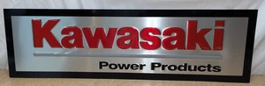 NEU Kawasaki Engines Power Products Händler geprägtes Blechschild 34" x 10" - Bild 1 von 3