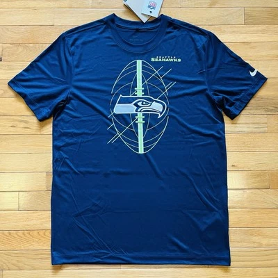 Nike NFL Seattle Seahawks Dri-Fit Camiseta Gráfica Azul con Logo Para Hombres Talla M Med Foto 1 de 4