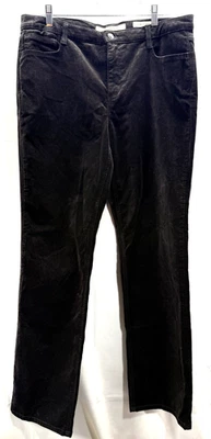 Pantalones de terciopelo Jones Wear Studio para mujer marrón chocolate pierna recta talla 14W Foto 1 de 4