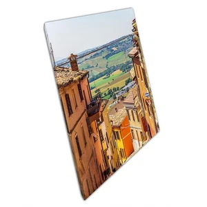 Borgo Cascine Leinwandbild - Malerisches Stadtbild Marken Italien - Wandbild - Bild 1 von 10