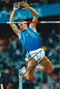 OLYMPIA 2004: Giuseppe GIBILISCO (ITA)  orig.Autogramm BRONZE  LEICHTATHLETIK - Picture 1 of 1