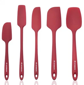 Premium 600°F Set di Spatole in Silicone 5 Pezzi per Cottura, Cottura, Miscelazione - Non... - Foto 1 di 9