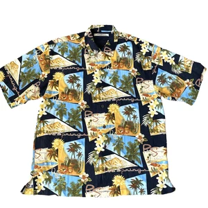 Chemise de camp Tommy Bahama homme MED palmier floral 100 % soie côte californienne - Photo 1/19