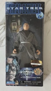 Star Trek Jean-Luc Picard 9" Action Figure Doll NIB 1996 First Contact Civilian - Picture 1 of 4
