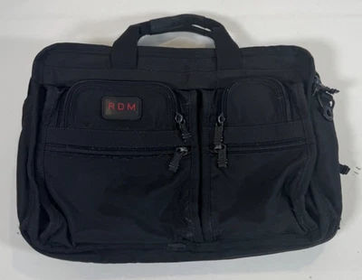 Tumi 204D3 Expandable Organizer Laptop Bag Black Ballistic Nylon Briefcase - Image 1 of 4