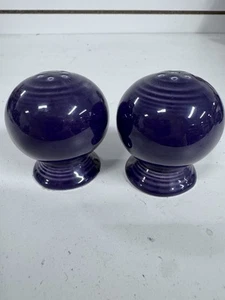 Fiesta Plum Purple Salt & Pepper Ball Shakers Fiestaware Retired 2.5" tall BH - Picture 1 of 8