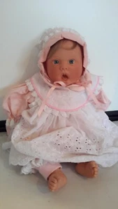 Vintage 1994 Lee Middleton Baby Doll Blonde Hair Blue Eyes #071294 Weighted EUC - Picture 1 of 21