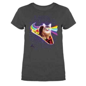 Rainbow Eyes Tabby on Taco Animals Cat Pet Funny Joke Humorous  T-shirt - Bild 1 von 19