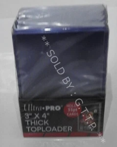 ULTRA PRO TOP LOADERS - 3 X 4 INCH THICK CLEAR REGULAR 55PT(X25) - FREE UK P&P - Picture 1 of 4