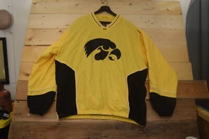 Iowa Hawkeyes Chaqueta De Colección Hombres XXL 58 Deportes Amarillo Pullover Rompevientos NCAA - Imagen 1 de 11