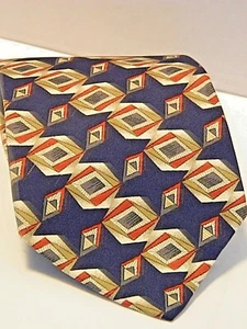Amherst and  Brock Gold Label  Men's Imported Designer Silk Skinny Neck Tie #129 - Picture 1 of 7