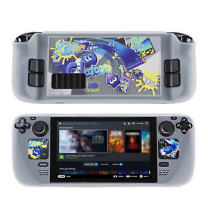 Protective Case for Steam Deck Slim Shell Cover with Touchpad Sticker Splatoon