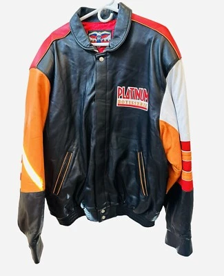 Boston Market Vintage JH Design Leather Jacket XXL Premier Edition USA Promo HTF - Image 1 of 4