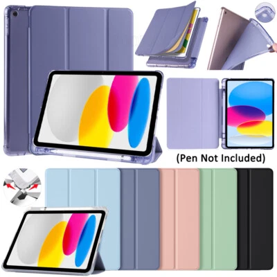 Leather Smart Case Cover For iPad 7/8/9/10th Gen Air 4/5 10.9" Pro 11 12.9" 2022 - Image 1 of 4